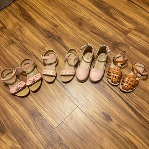 Bundle of Girls Toddler Summer Sandals